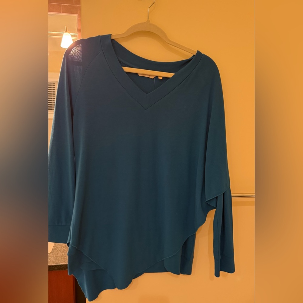Soft Surroundings Teal Long Sleeve Top